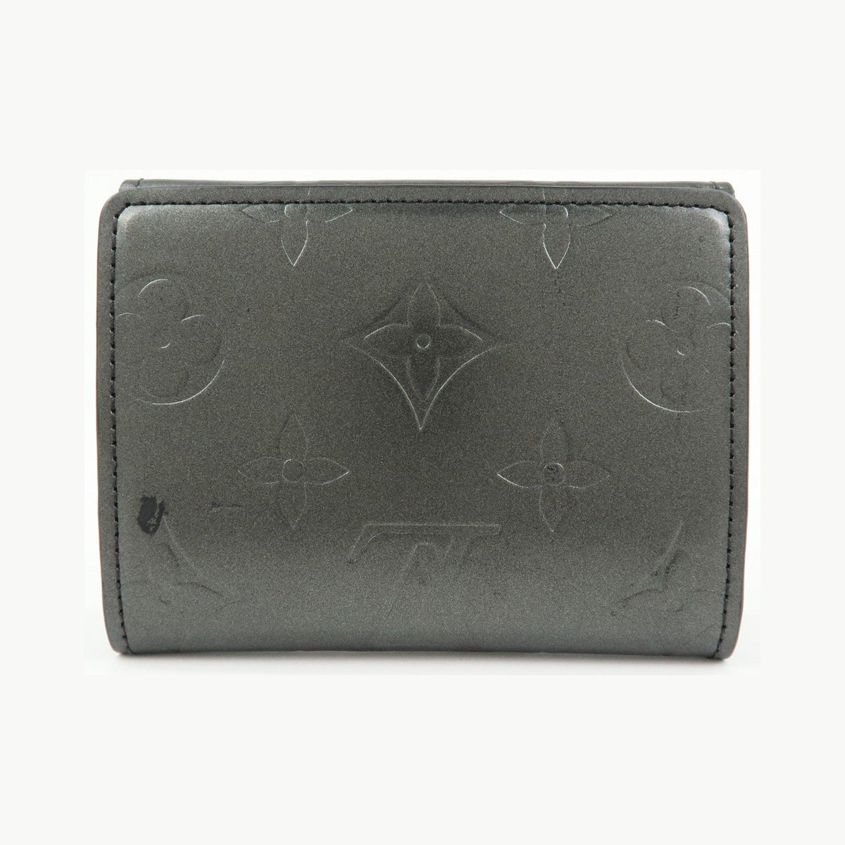 Louis Vuitton Ludlow Vernis, Gray, Leather, Wallet