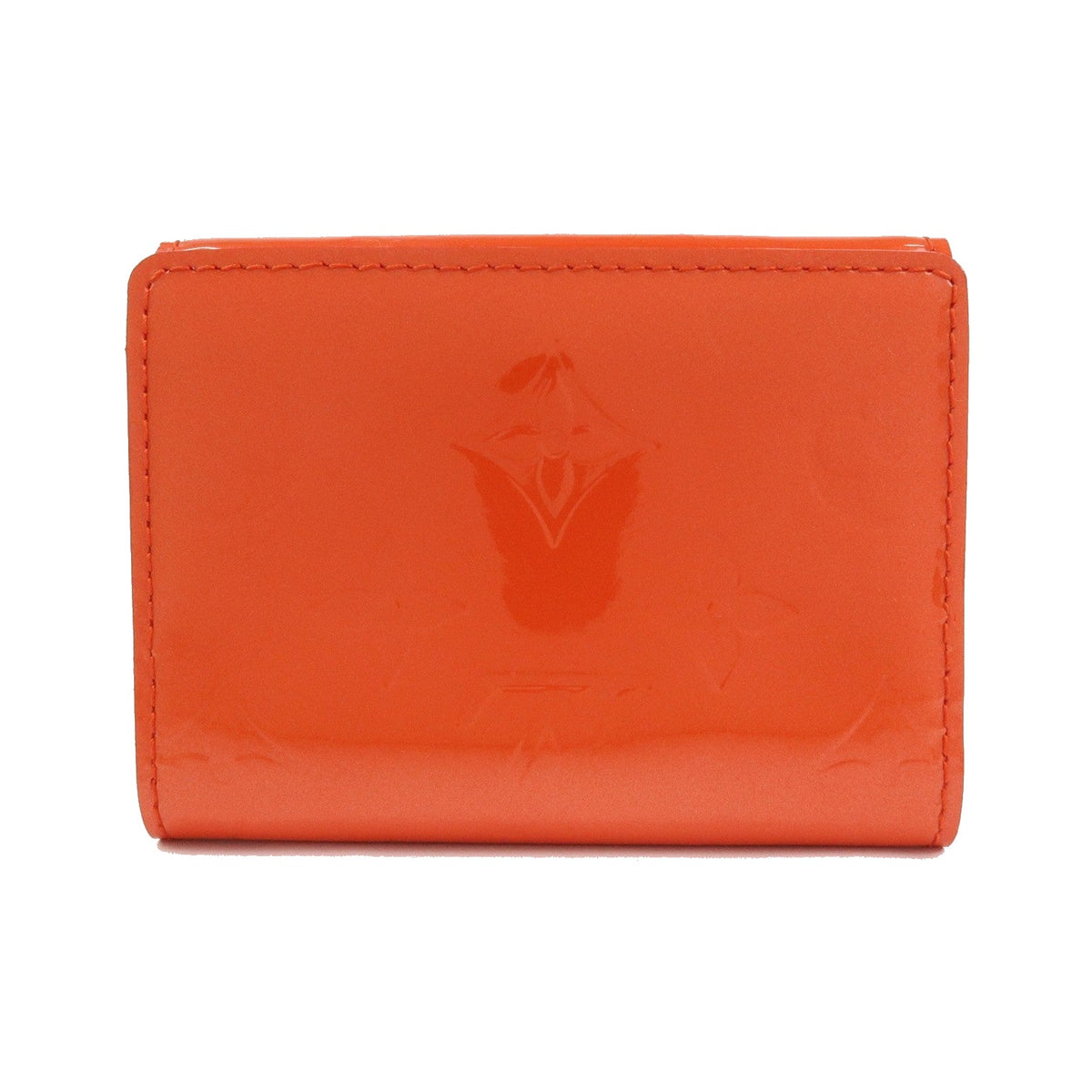 Louis Vuitton Ludlow Vernis, Orange, Leather, Wallet