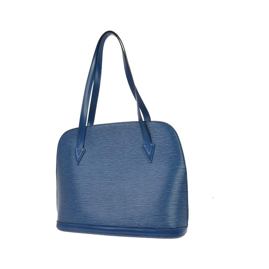Louis Vuitton Lussac Epi Leather, Blue, Leather, Shoulder Bag