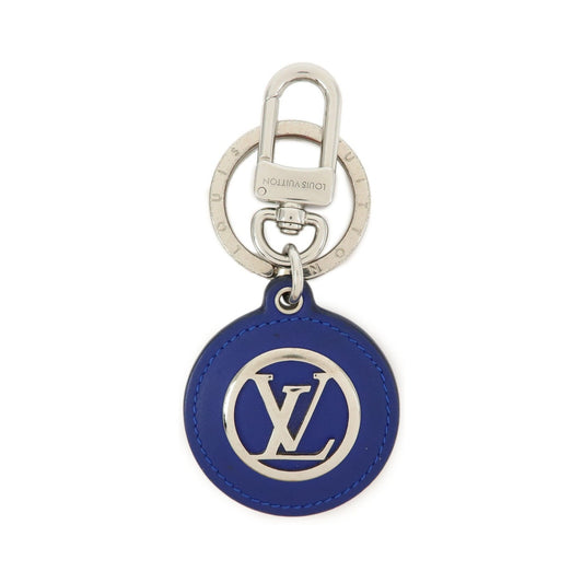 Louis Vuitton LV Circle Bag Charm and Key Holder Metal, Blue, Leather, Charm