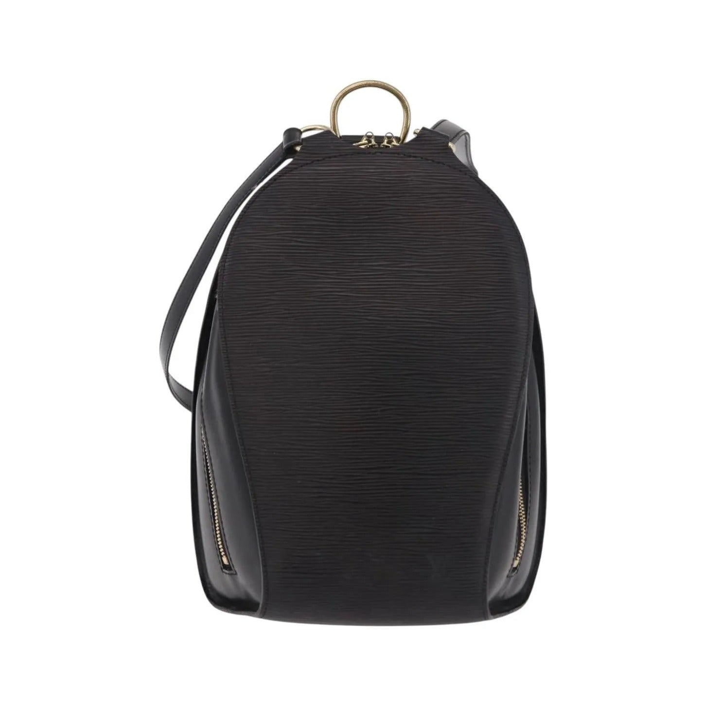 Louis Vuitton Mabillon Epi Leather, Black, Leather, Backpack
