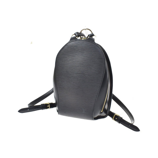 Louis Vuitton Mabillon Epi Leather, Black, Leather, Backpack