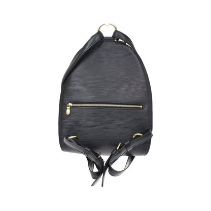 Louis Vuitton Mabillon Epi Leather, Black, Leather, Backpack
