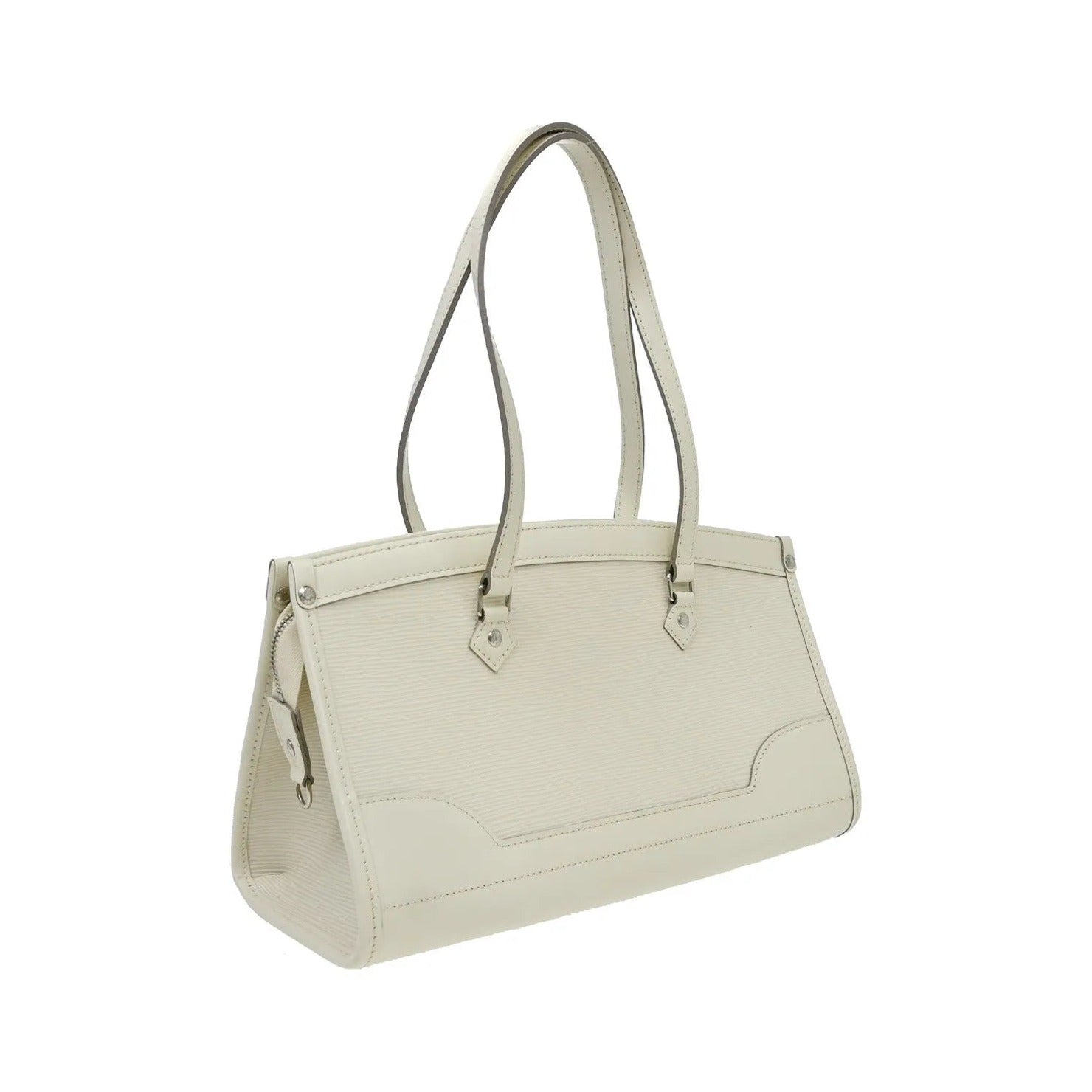 Louis Vuitton Madeleine Epi Leather, White, Leather, Shoulder Bag