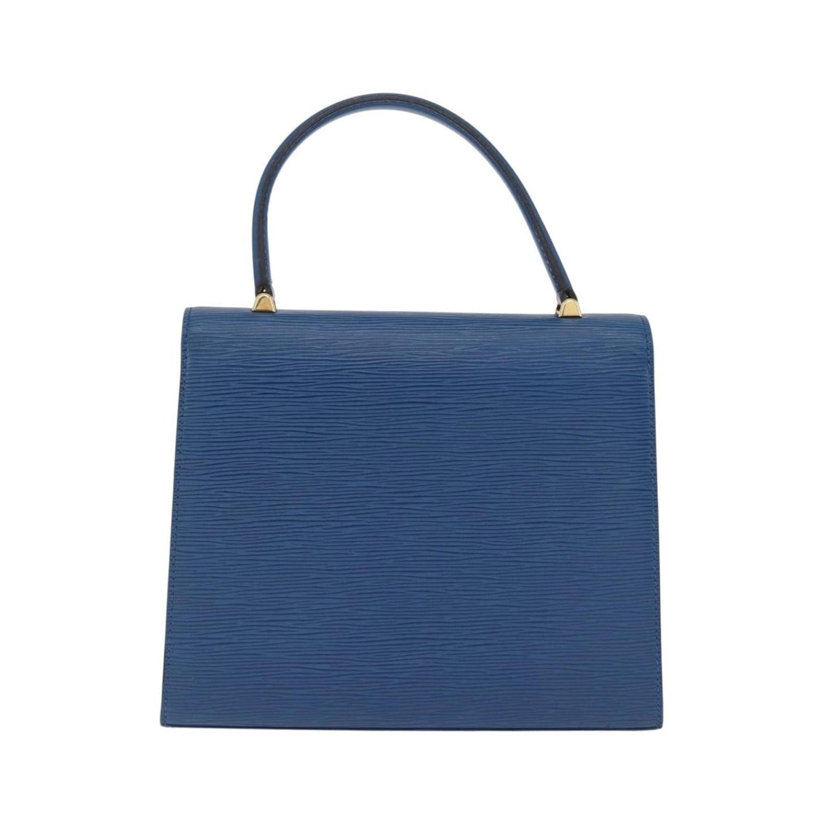 Louis Vuitton Malesherbes Epi Leather, Blue, Leather, Handbag