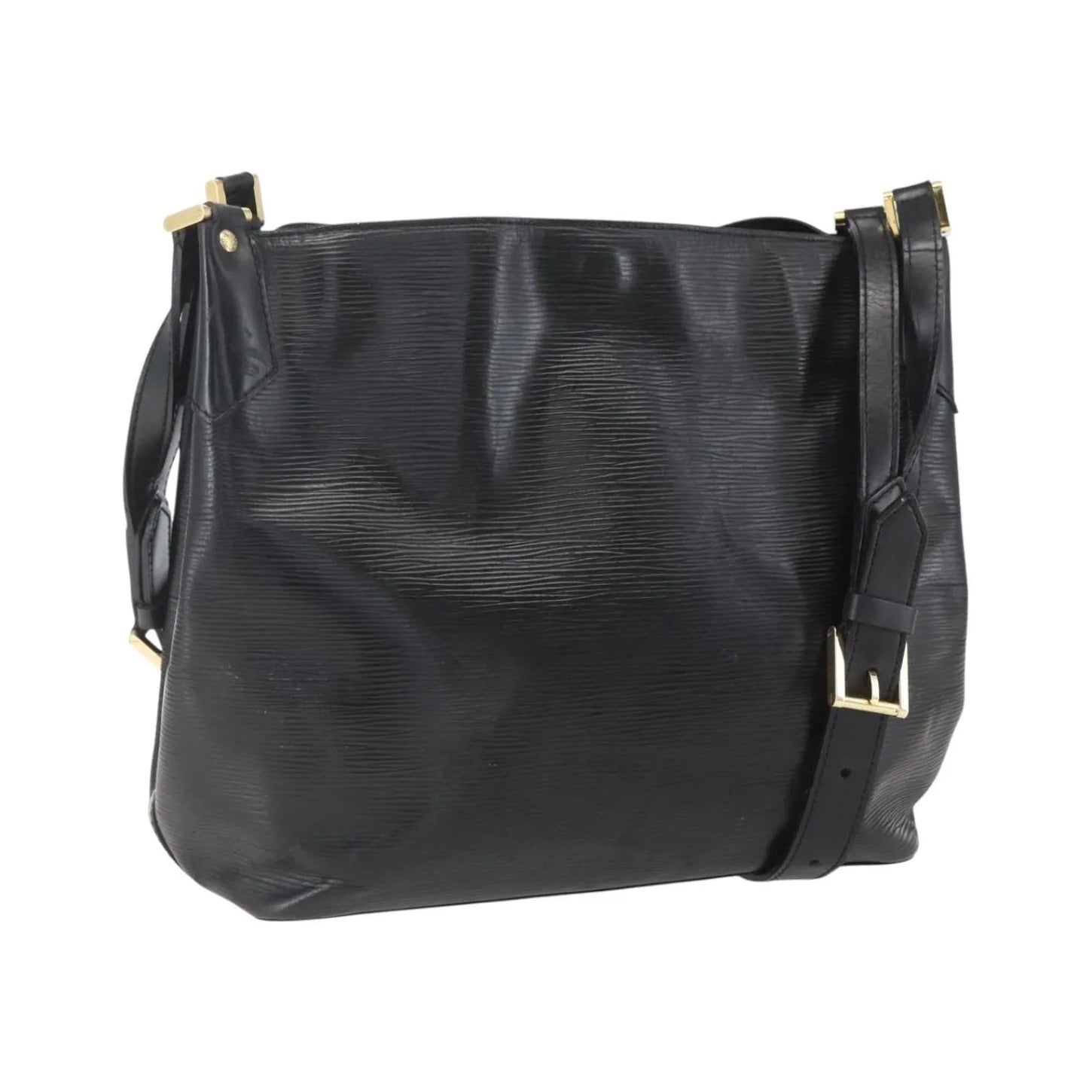 Louis Vuitton Mandara Epi Leather, Black, Leather, Shoulder Bag
