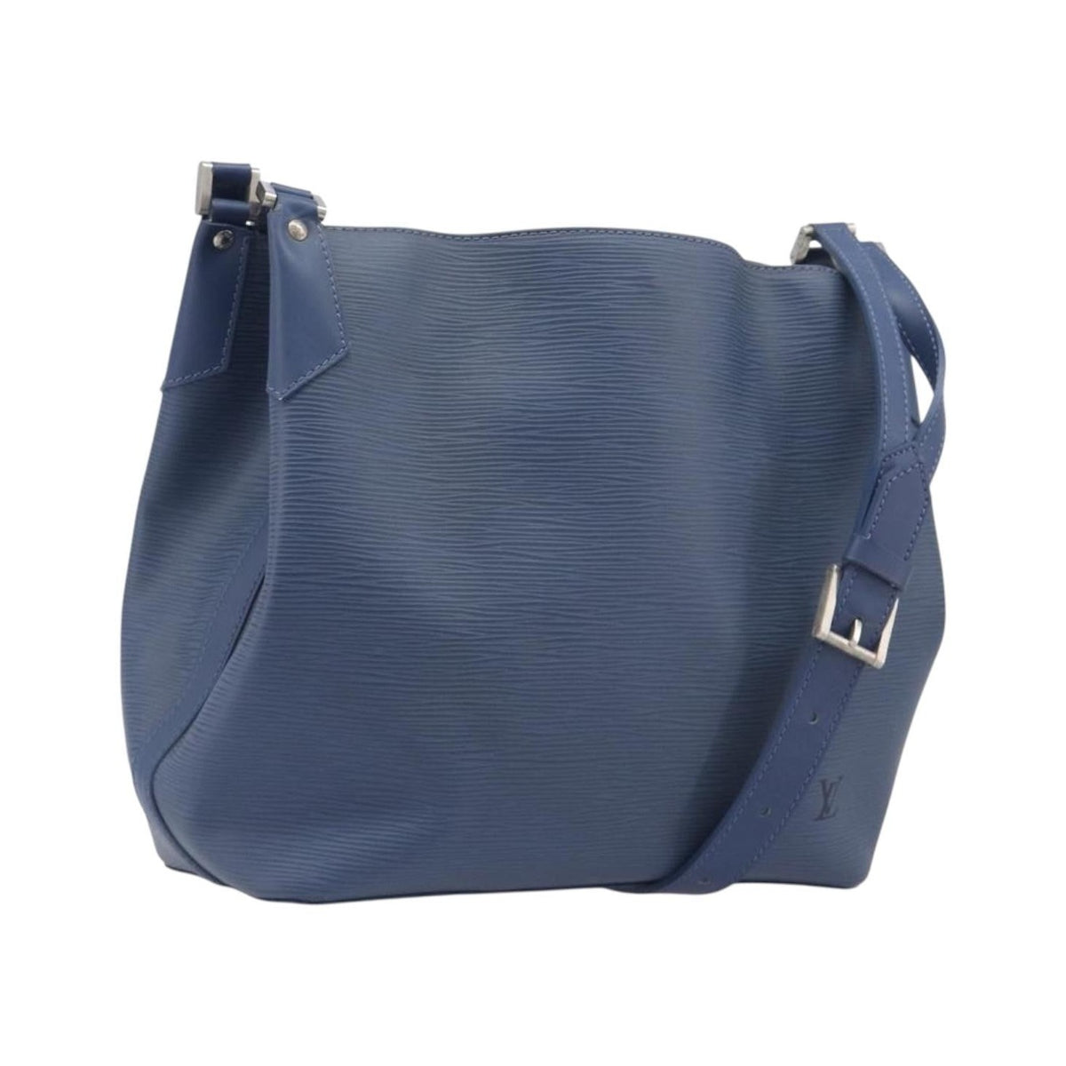 Louis Vuitton Mandara Epi Leather, Blue, Leather, Shoulder Bag