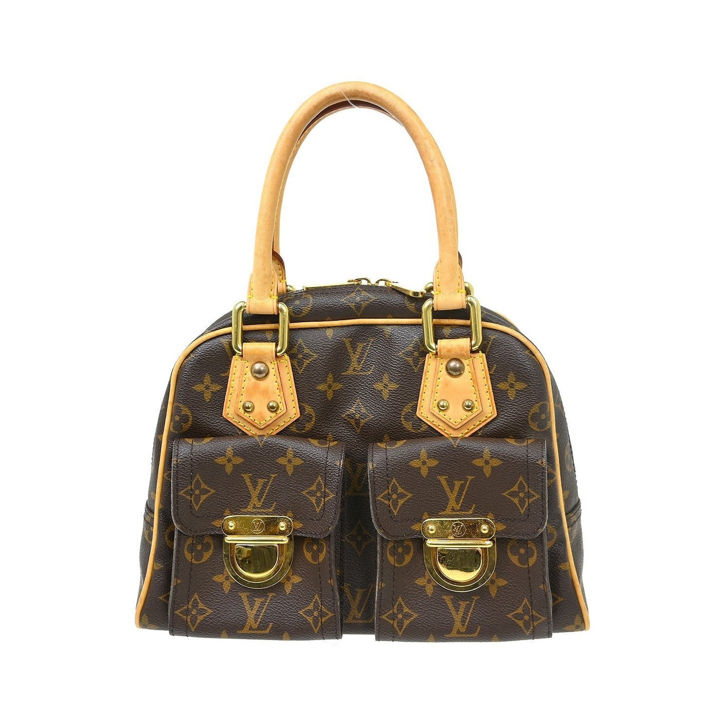 Louis Vuitton Manhattan Monogram, Brown, Canvas, Handbag