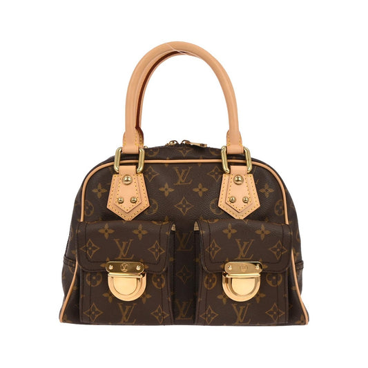 Louis Vuitton Manhattan Monogram Canvas, Brown, Canvas, Handbag