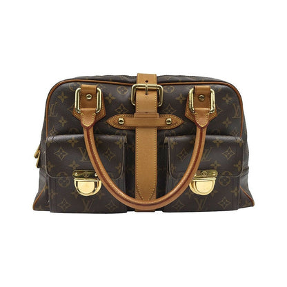 Louis Vuitton Manhattan Monogram Canvas, Brown, Canvas, Handbag