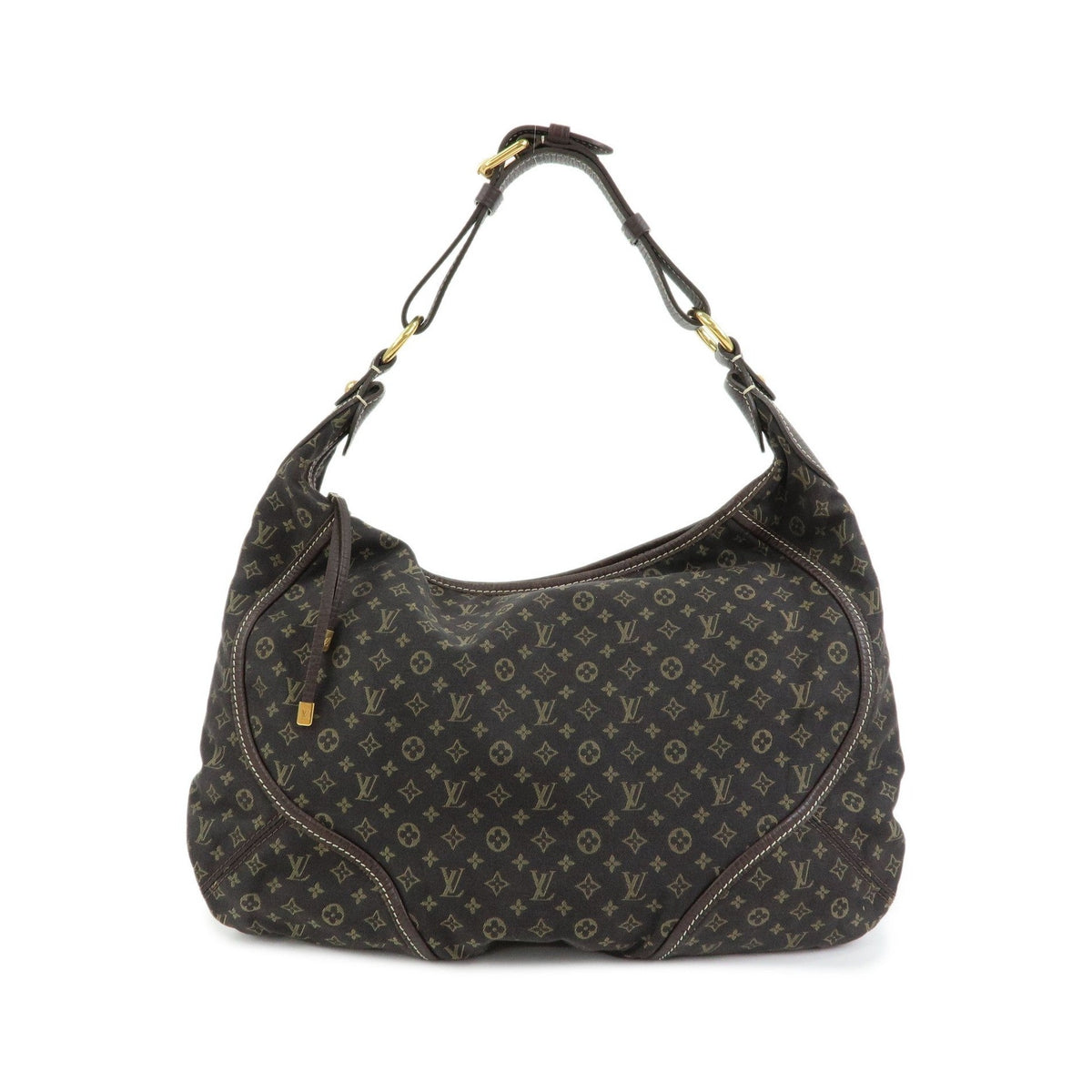 Louis Vuitton Manon Mini Lin, Brown, Canvas, Handbag