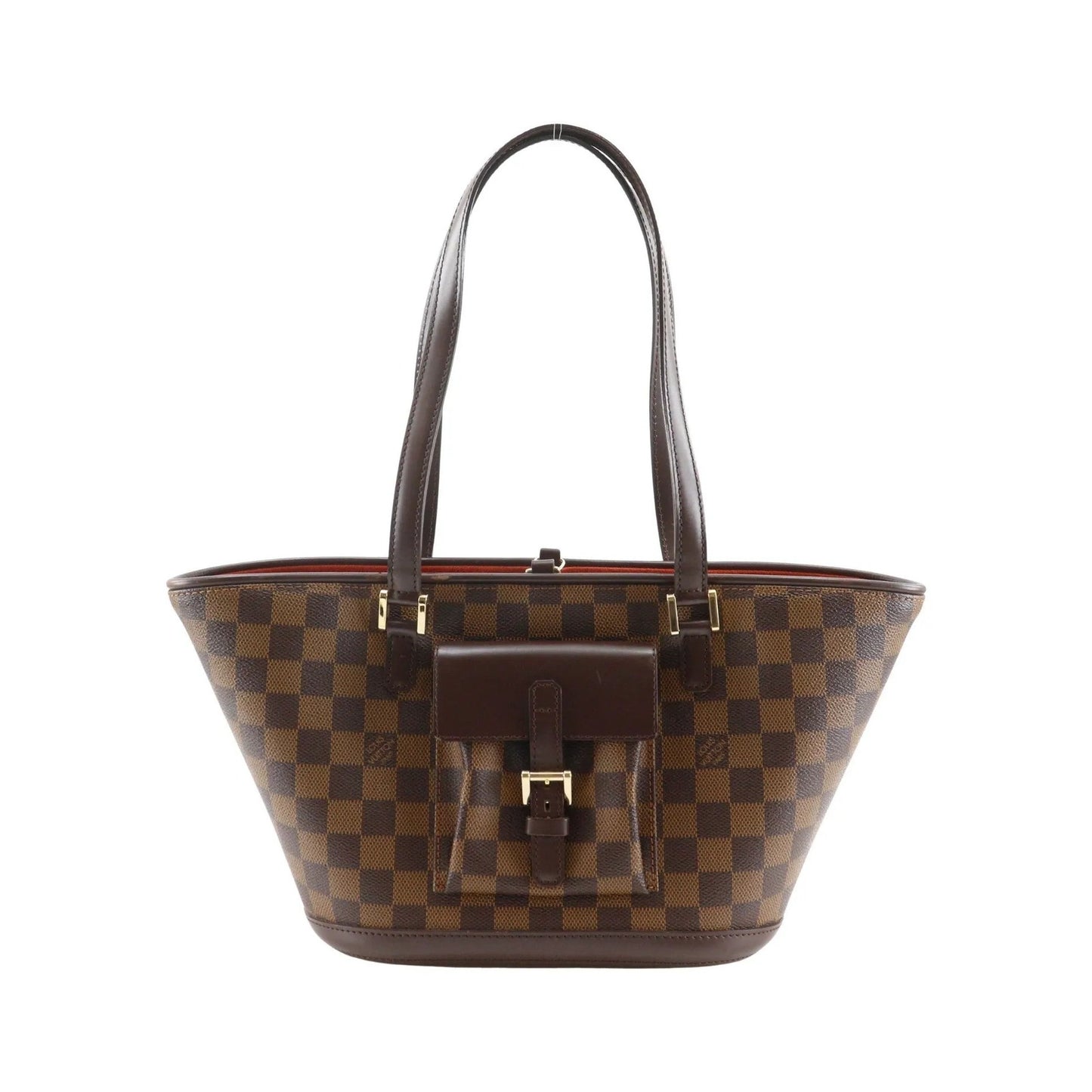 Louis Vuitton Manosque Damier, Brown, Canvas, Tote Bag