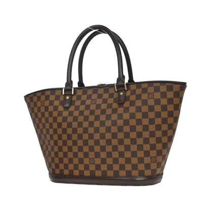 Louis Vuitton Manosque Damier, Brown, Canvas, Tote Bag