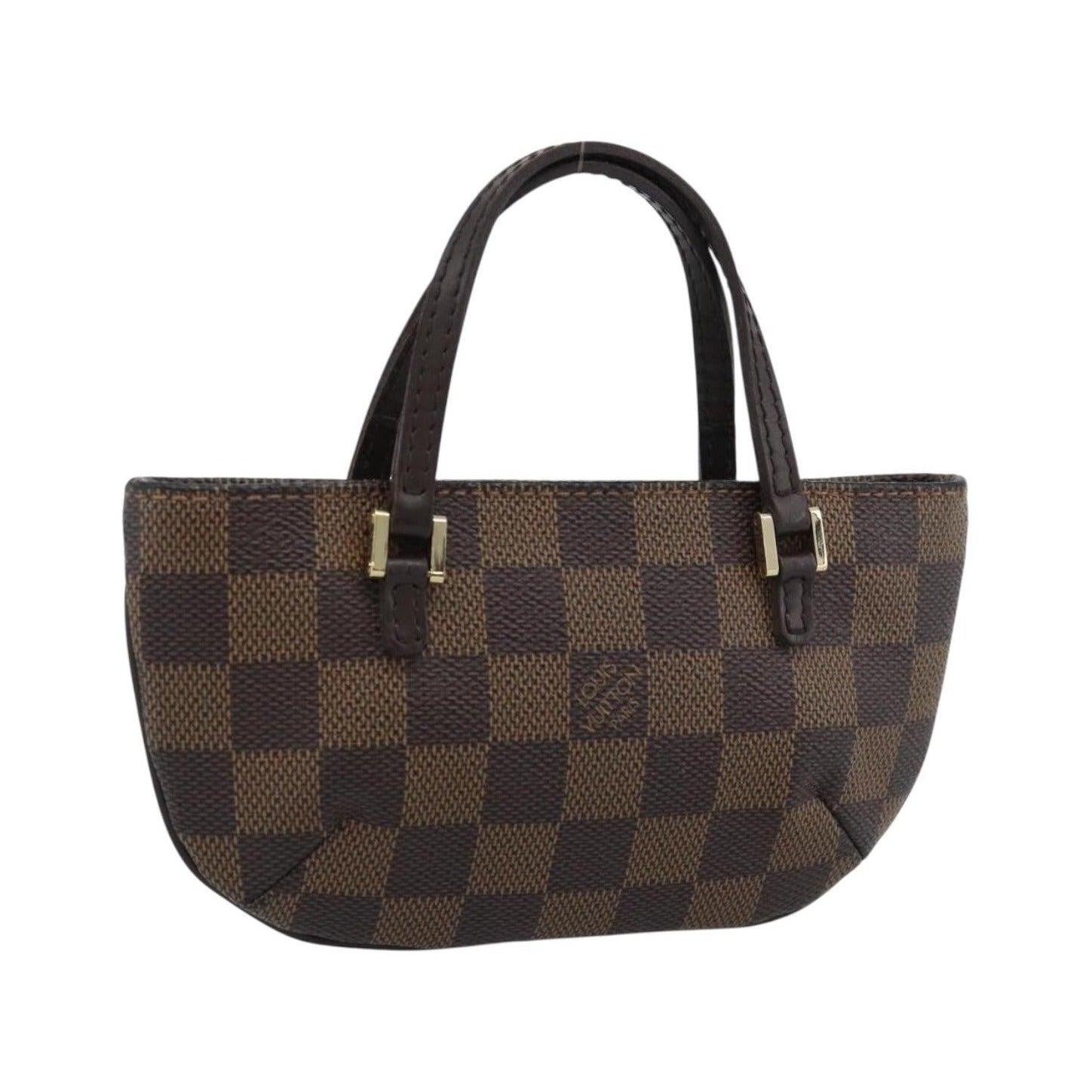 Louis Vuitton Manosque Pochette Damier, Brown, Canvas, Clutch