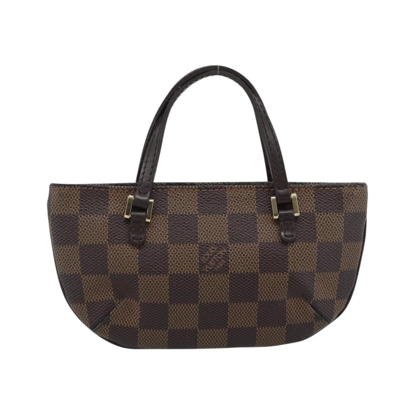 Louis Vuitton Manosque Pochette Damier, Brown, Canvas, Clutch