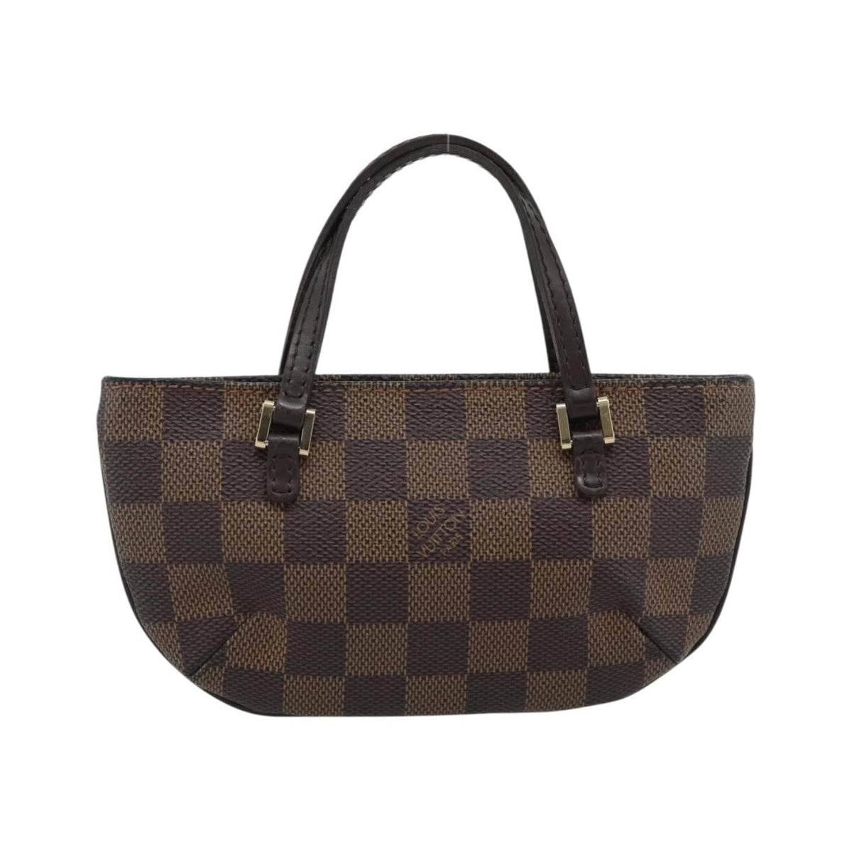 Louis Vuitton Manosque Pochette Damier, Brown, Canvas, Clutch