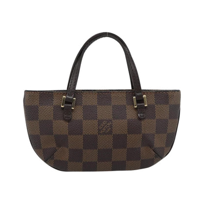 Louis Vuitton Manosque Pochette Damier, Brown, Canvas, Clutch