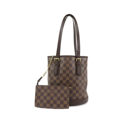 Louis Vuitton Marais Bucket Damier, Brown, Canvas, Handbag