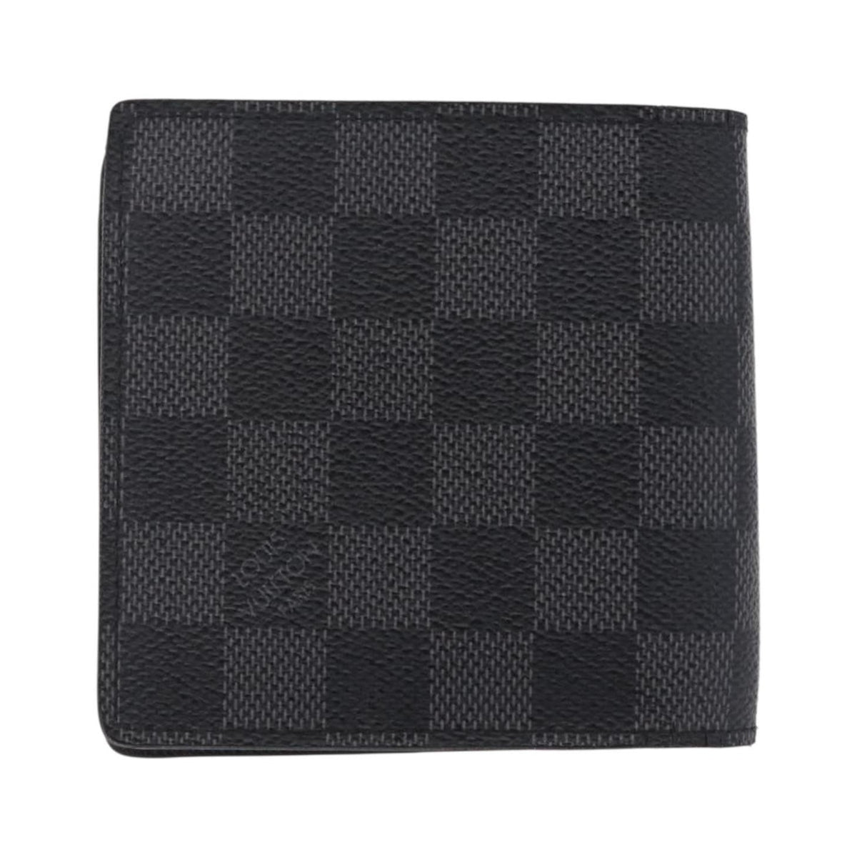 Louis Vuitton Marco Damier Graphite, Gray, Canvas, Wallet