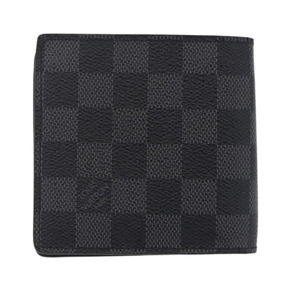 Louis Vuitton Marco Damier Graphite, Gray, Canvas, Wallet