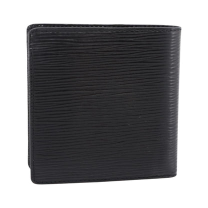 Louis Vuitton Marco Epi Leather, Black, Leather, Wallet