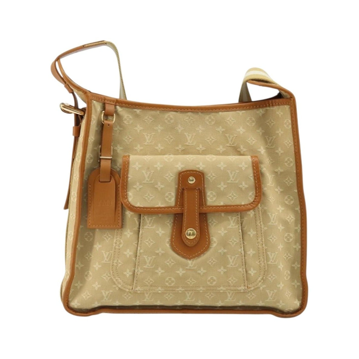 Louis Vuitton Mary Kate Messenger Mini Lin, Beige, Canvas, Shoulder Bag