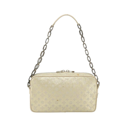 Louis Vuitton McKenna Mini Lin, Gold, Canvas, Shoulder Bag