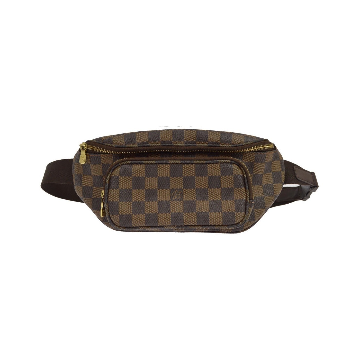 Louis Vuitton Melville Waist Damier Ebene, Brown, Canvas, Shoulder Bag