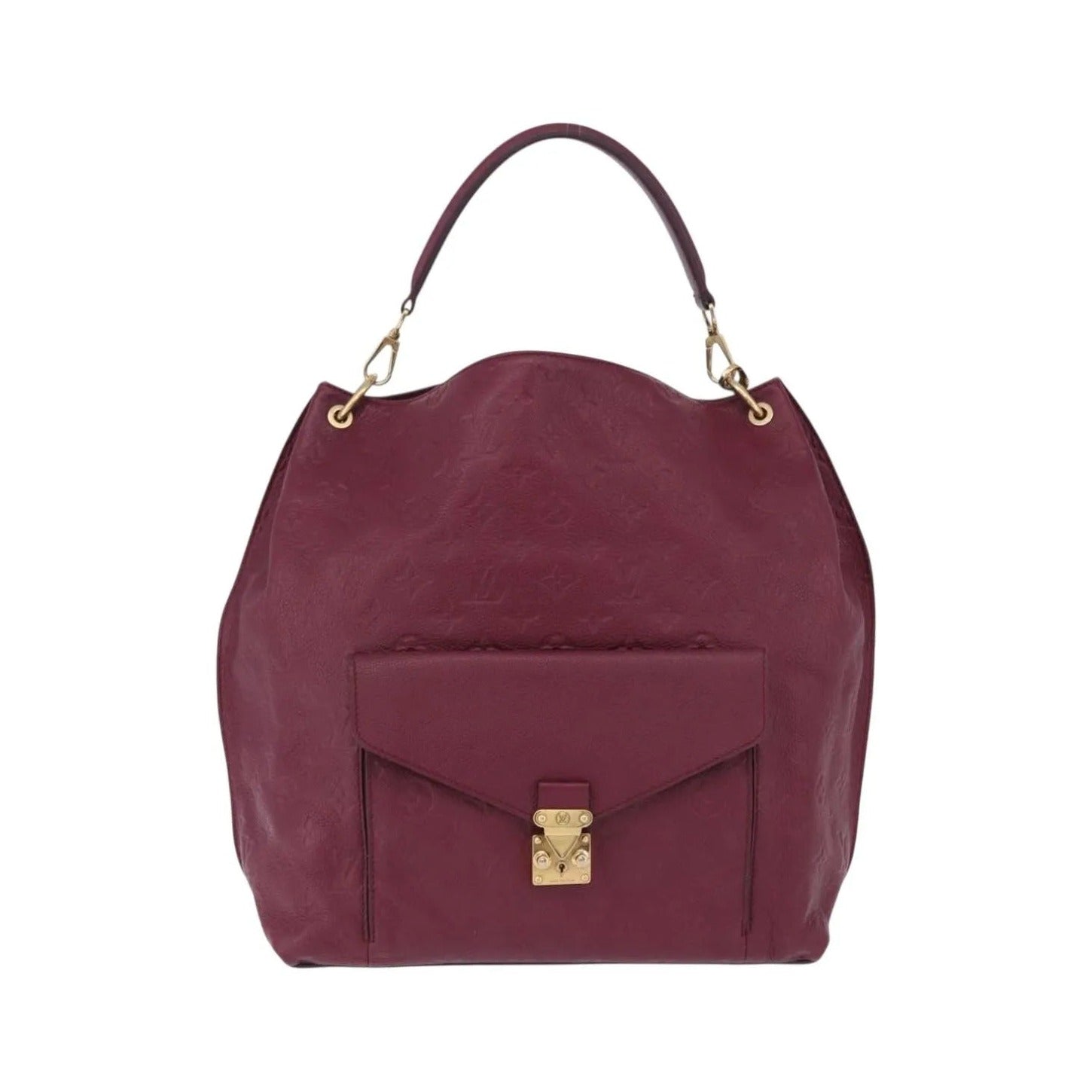 Louis Vuitton Metis Hobo Monogram Empreinte Leather, Burgundy, Leather, Handbag