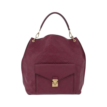 Louis Vuitton Metis Hobo Monogram Empreinte Leather, Burgundy, Leather, Handbag