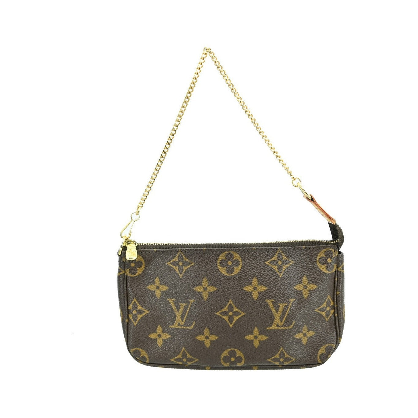 Louis Vuitton Mini pochette accessoires Canvas, Brown, Canvas, Clutch
