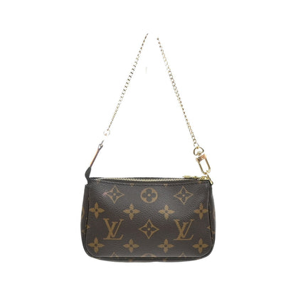 Louis Vuitton Mini pochette accessoires Canvas, Brown, Leather, Clutch