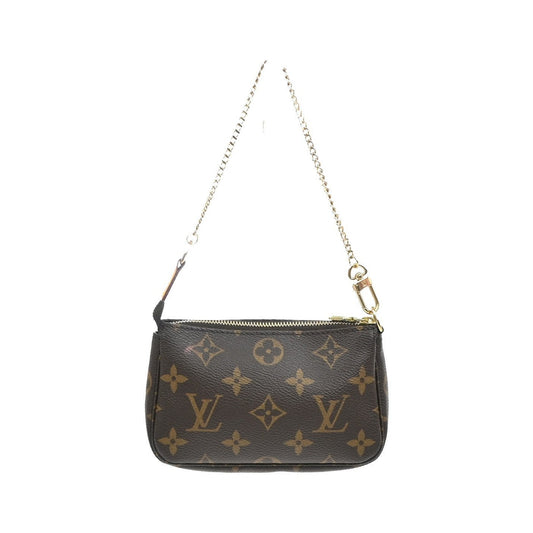 Louis Vuitton Mini pochette accessoires Canvas, Brown, Leather, Clutch