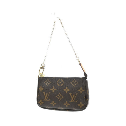 Louis Vuitton Mini pochette accessoires Canvas, Brown, Leather, Clutch