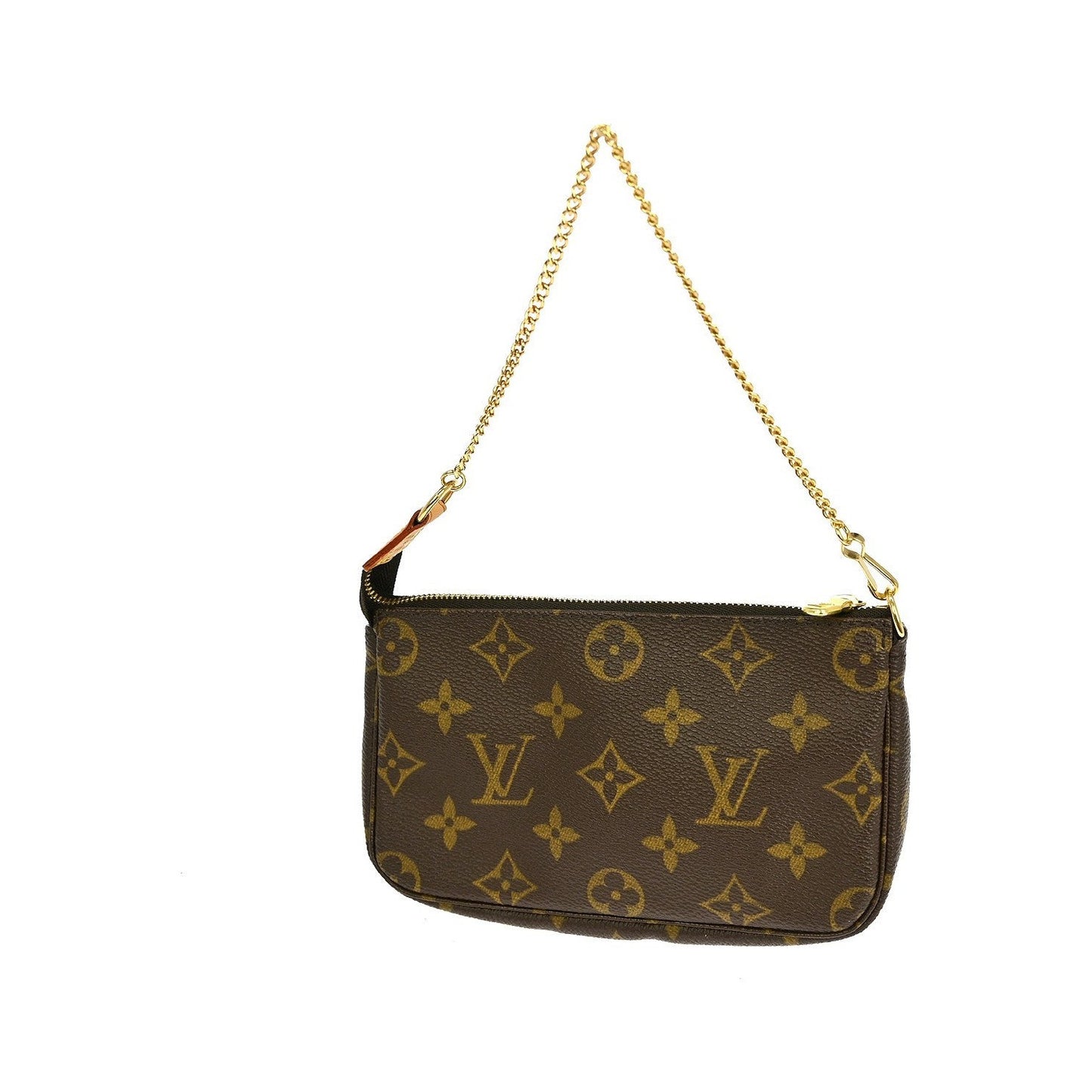 Louis Vuitton Mini pochette accessoires Canvas, Brown, Canvas, Clutch