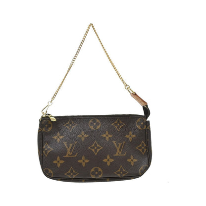 Louis Vuitton Mini pochette accessoires Canvas, Brown, Canvas, Clutch