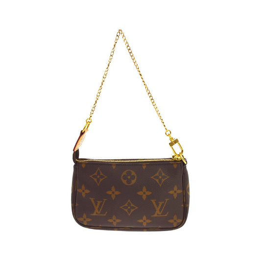 Louis Vuitton Mini pochette accessoires Canvas, Brown, Canvas, Clutch