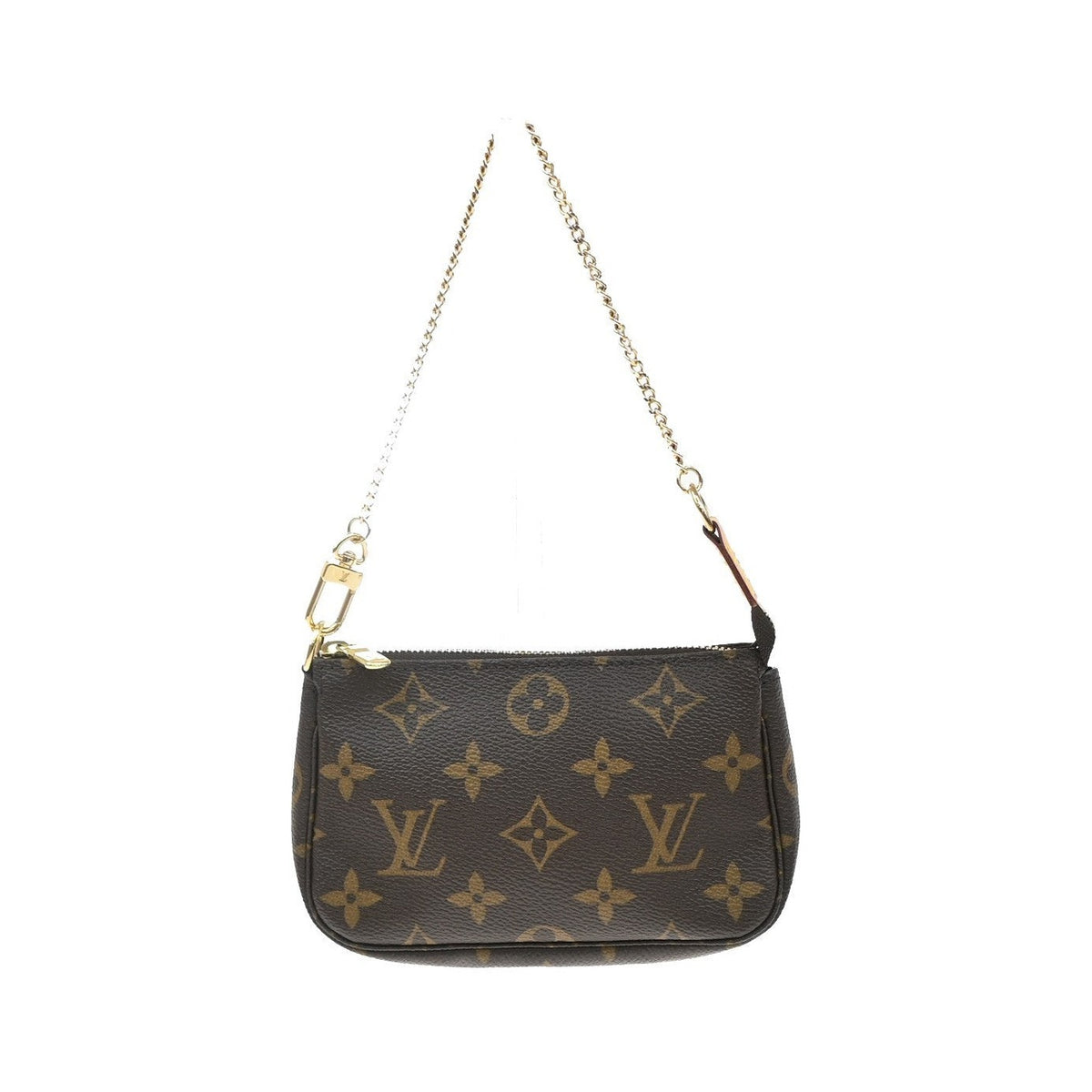 Louis Vuitton Mini pochette accessoires Canvas, Brown, Canvas, Clutch