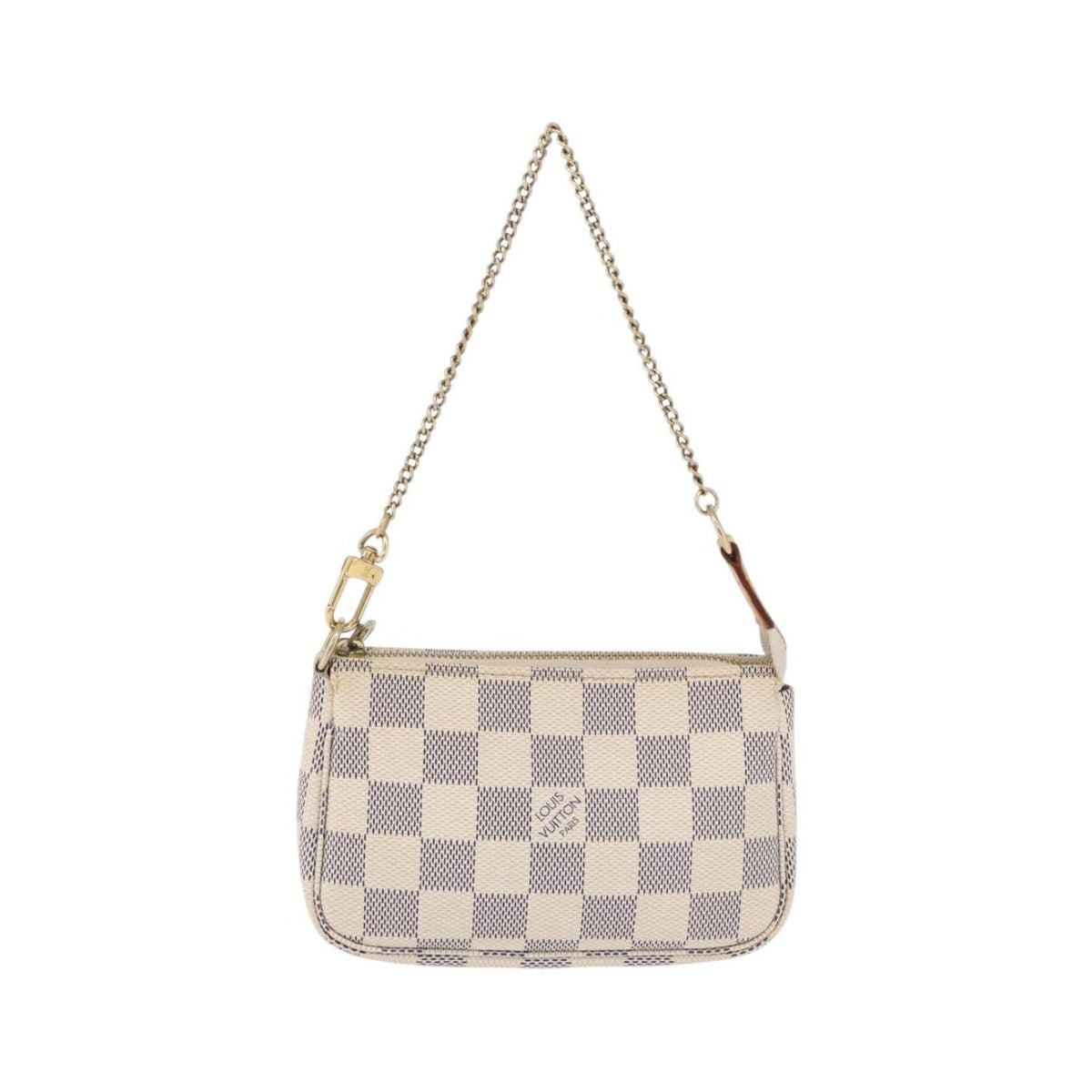 Louis Vuitton Mini pochette accessoires Damier Canvas, Beige, Canvas, Clutch