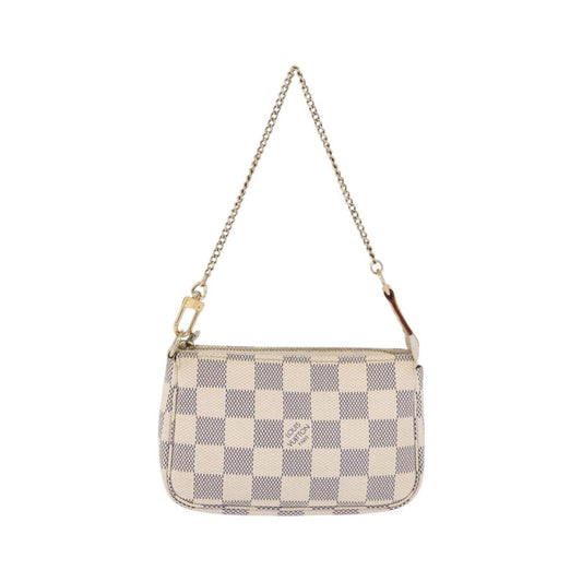 Louis Vuitton Mini pochette accessoires Damier Canvas, Beige, Canvas, Clutch