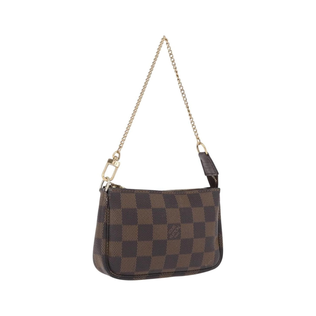 Louis Vuitton Mini pochette accessoires Damier Canvas, Brown, Canvas, Clutch