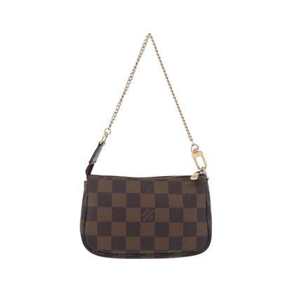 Louis Vuitton Mini pochette accessoires Damier Canvas, Brown, Canvas, Clutch