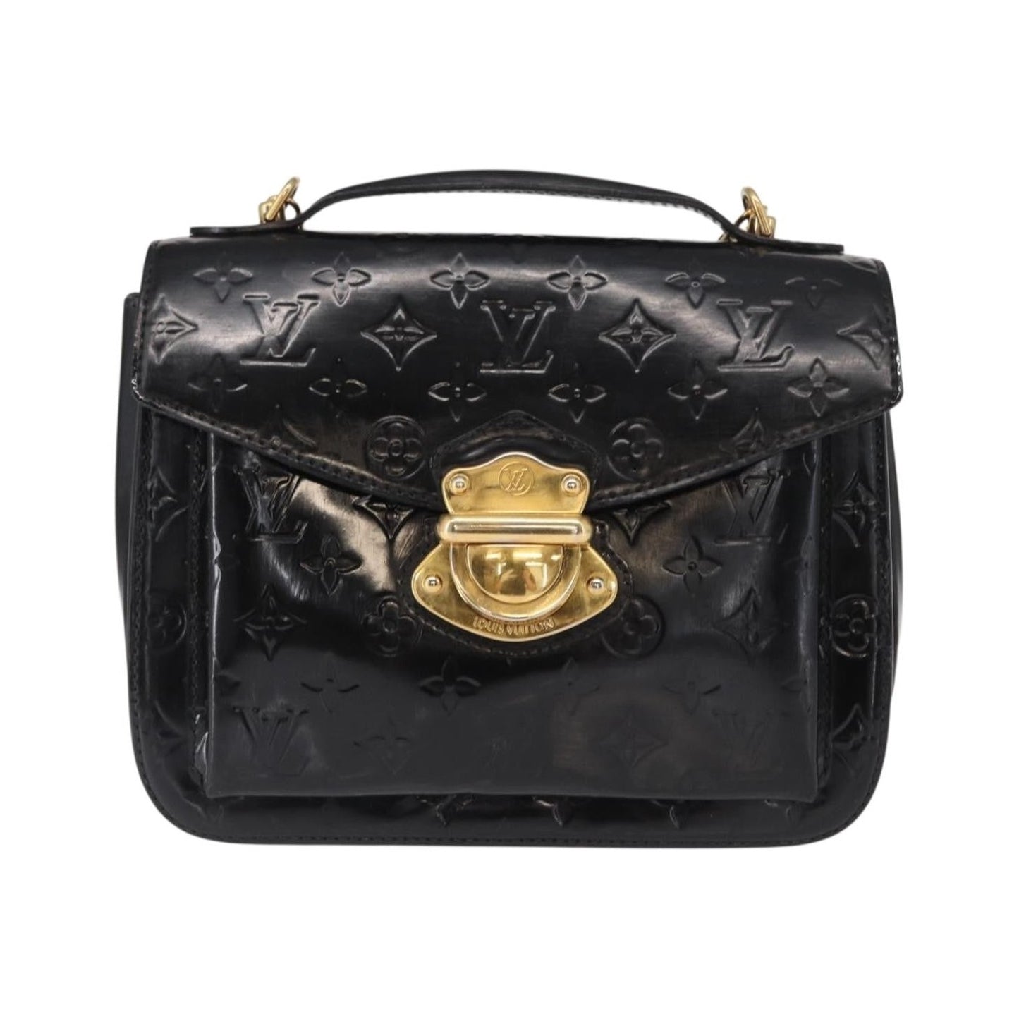 Louis Vuitton Mirada Monogram Vernis, Black, Patent Leather, Handbag
