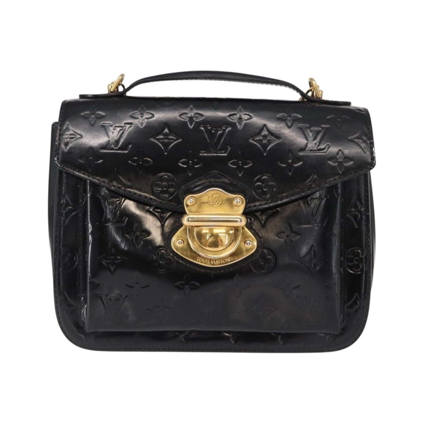 Louis Vuitton Mirada Monogram Vernis, Black, Patent Leather, Handbag