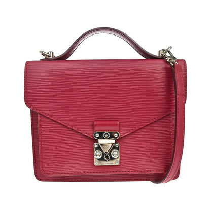 Louis Vuitton Monceau Epi, Pink, Leather, Handbag