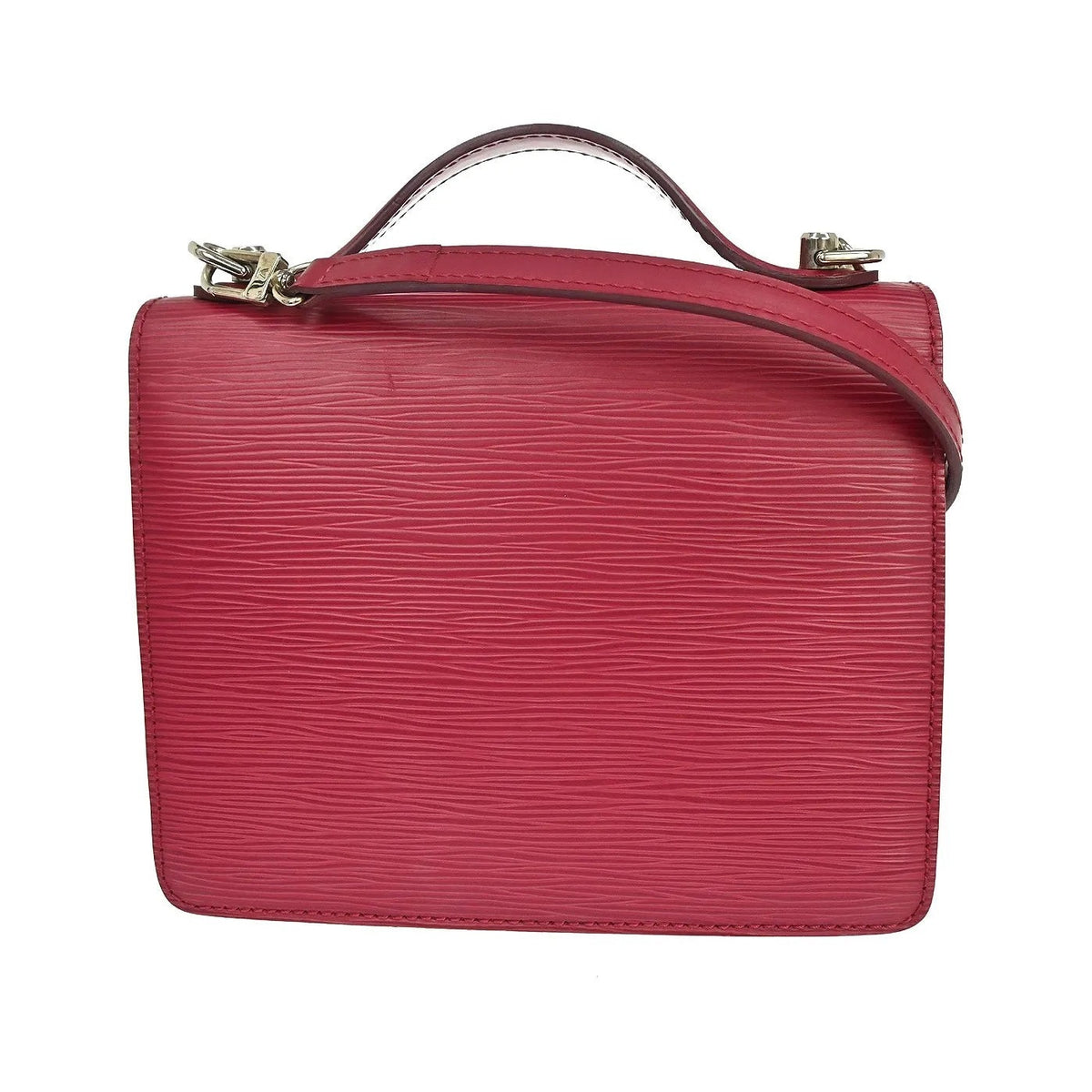 Louis Vuitton Monceau Epi, Pink, Leather, Handbag