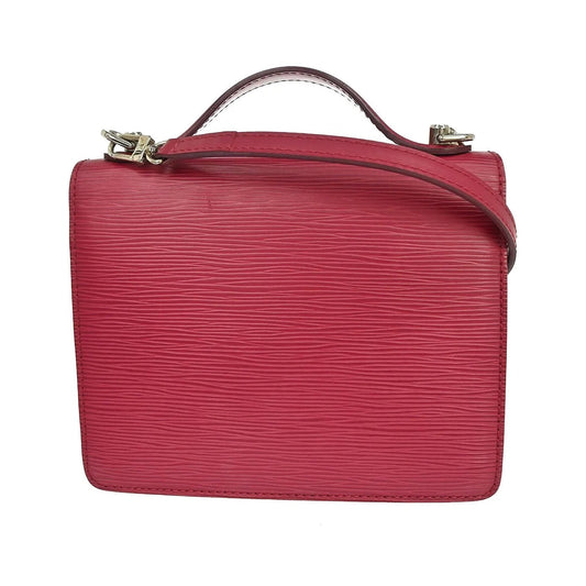 Louis Vuitton Monceau Epi, Pink, Leather, Handbag