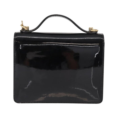 Louis Vuitton Monceau Vernis, Black, Patent Leather, Handbag