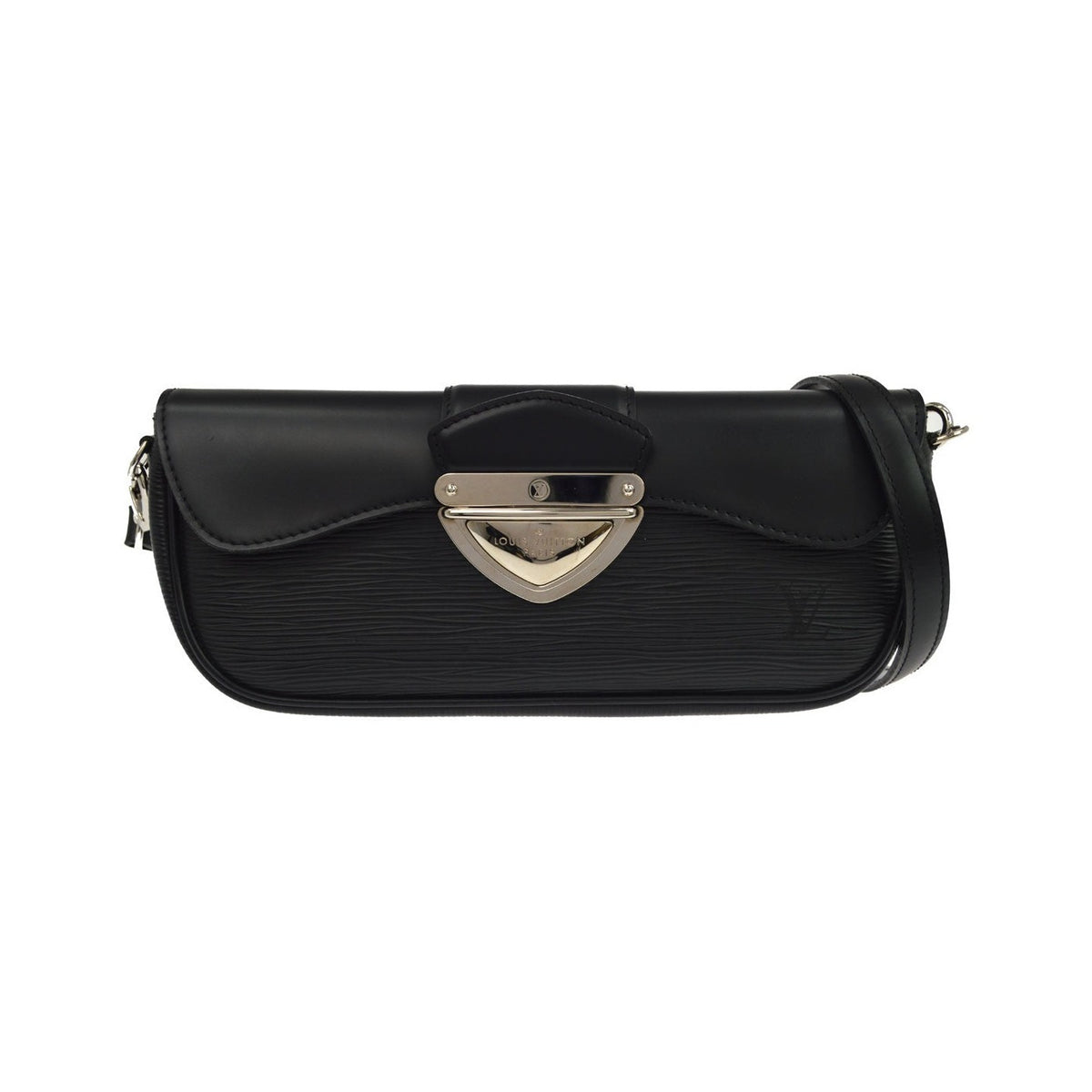 Louis Vuitton Montaigne Clutch Epi Leather, Black, Leather, Clutch