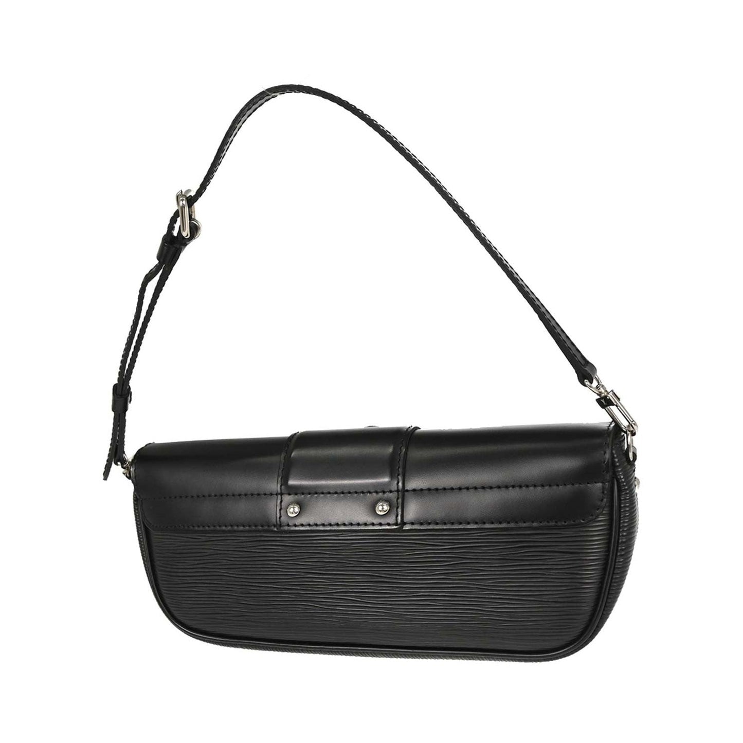 Louis Vuitton Montaigne Epi, Black, Leather, Handbag